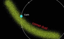 earth enters comet dust
